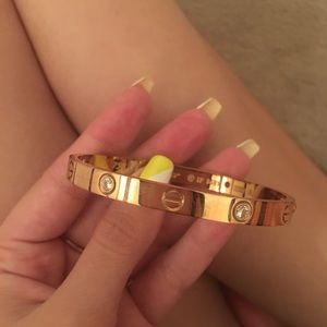 Love rose gold bracelet